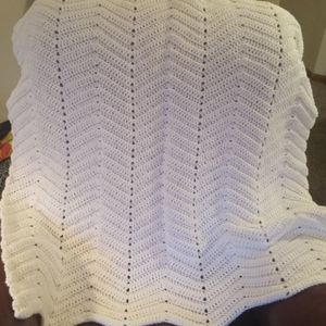 White Christening Afghan